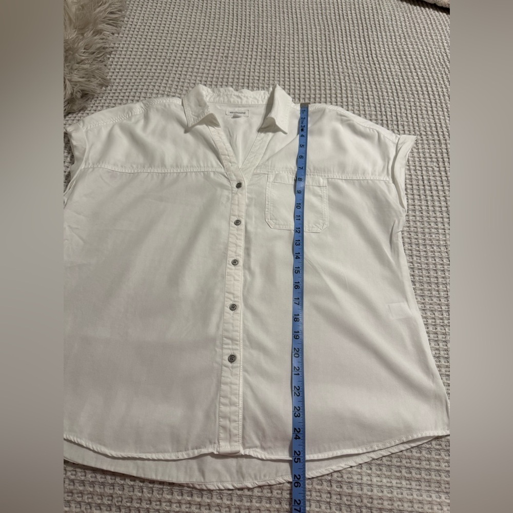 Westbound Casual White Button Down Shirt